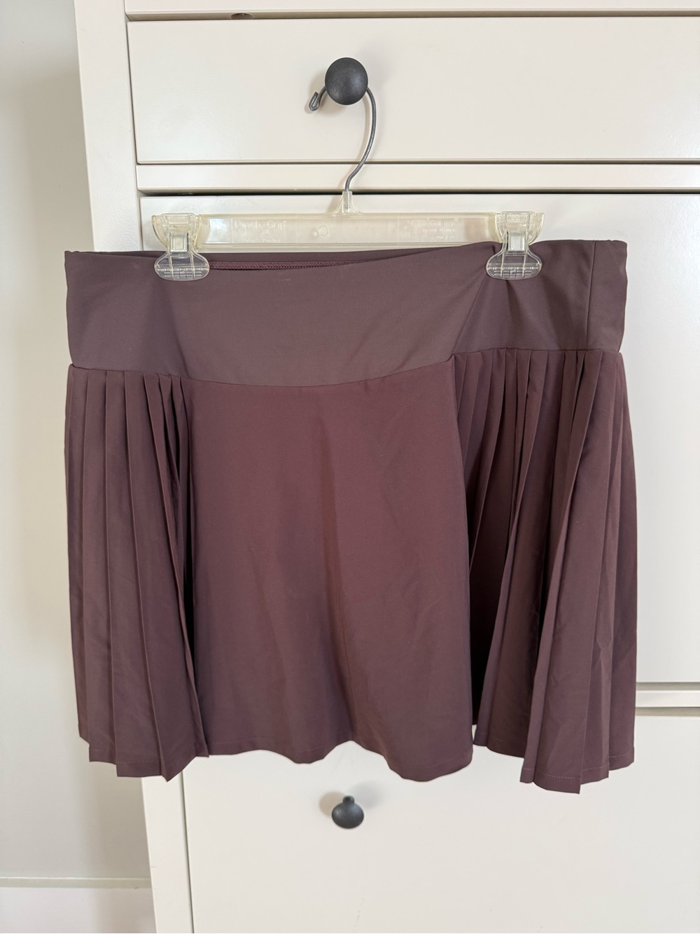 Calia Pleated A-Line Skirt - Deep Plum